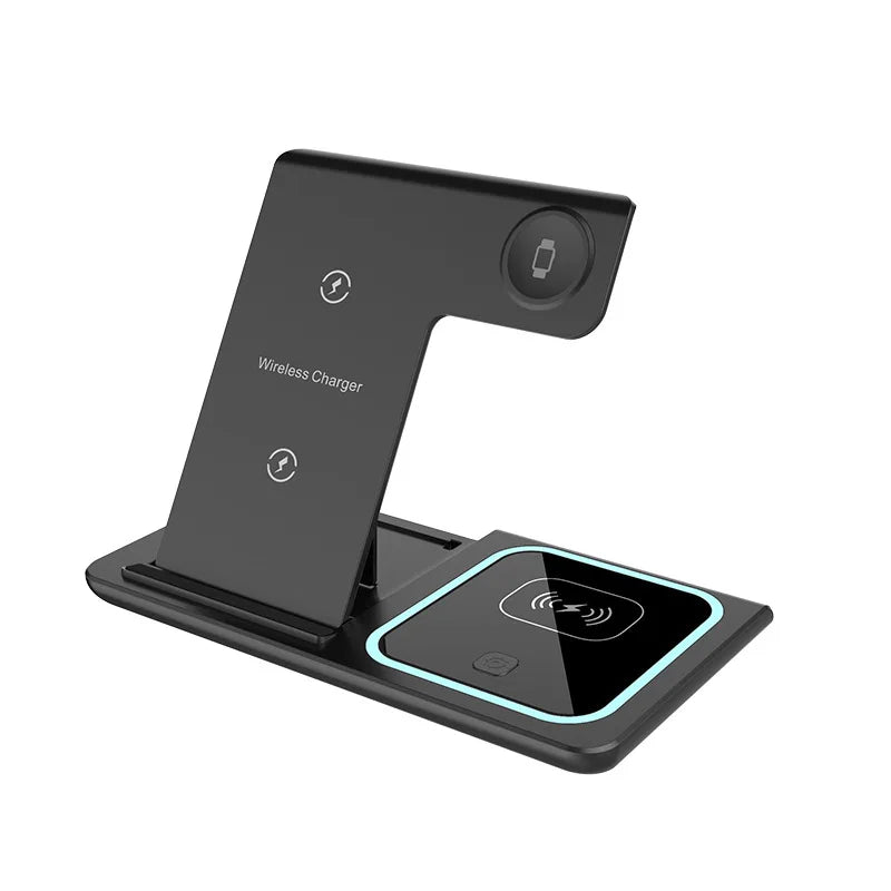 Cargador Inalámbrico 3 en 1 – 15W para iPhone, Apple Watch y AirPods